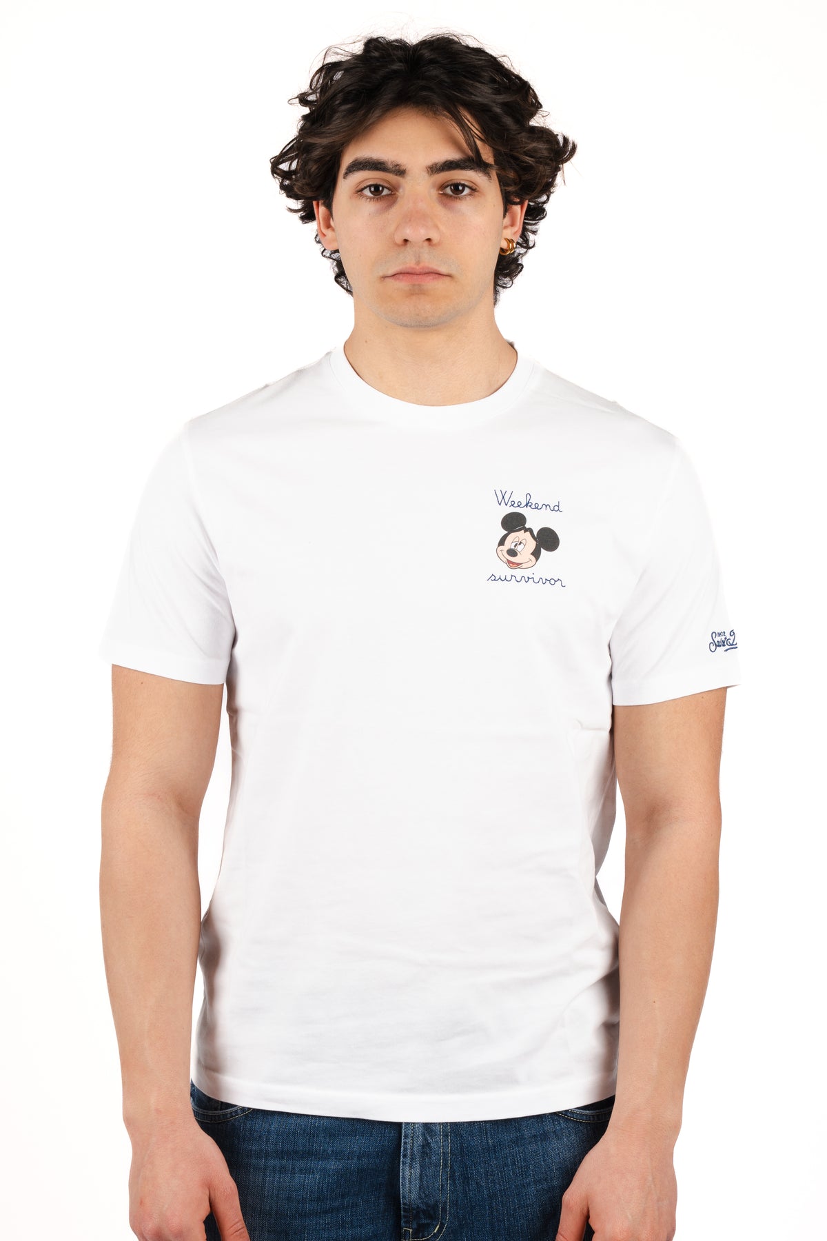 T-shirt Portofino ricamo Weekend survivor POT0001 04223L MC2 SAINT BARTH 
