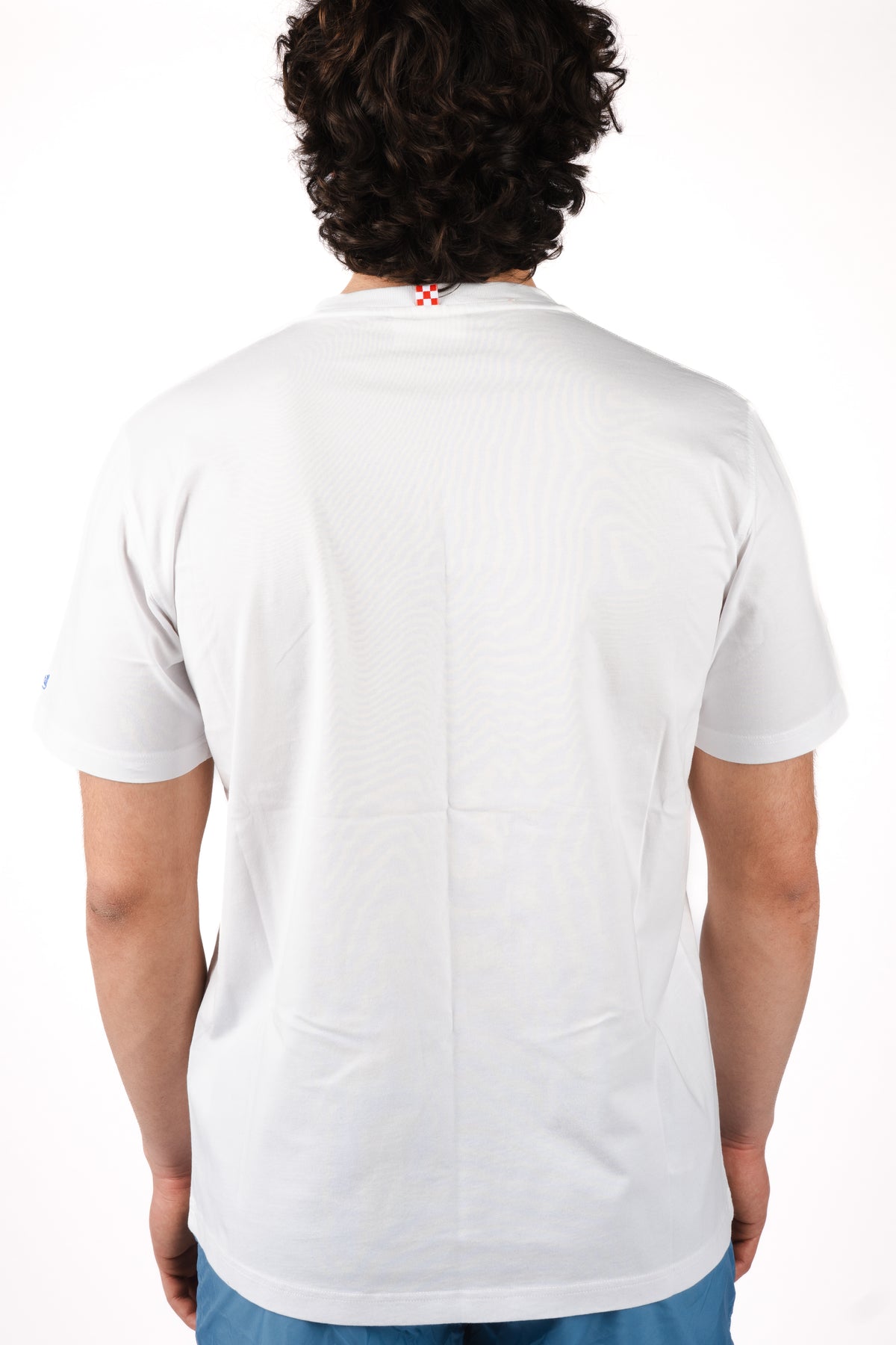 T-shirt Portofino bianca con ricamo "Gin tonic please!" POT0001 04462L MC2 SAINT BARTH 