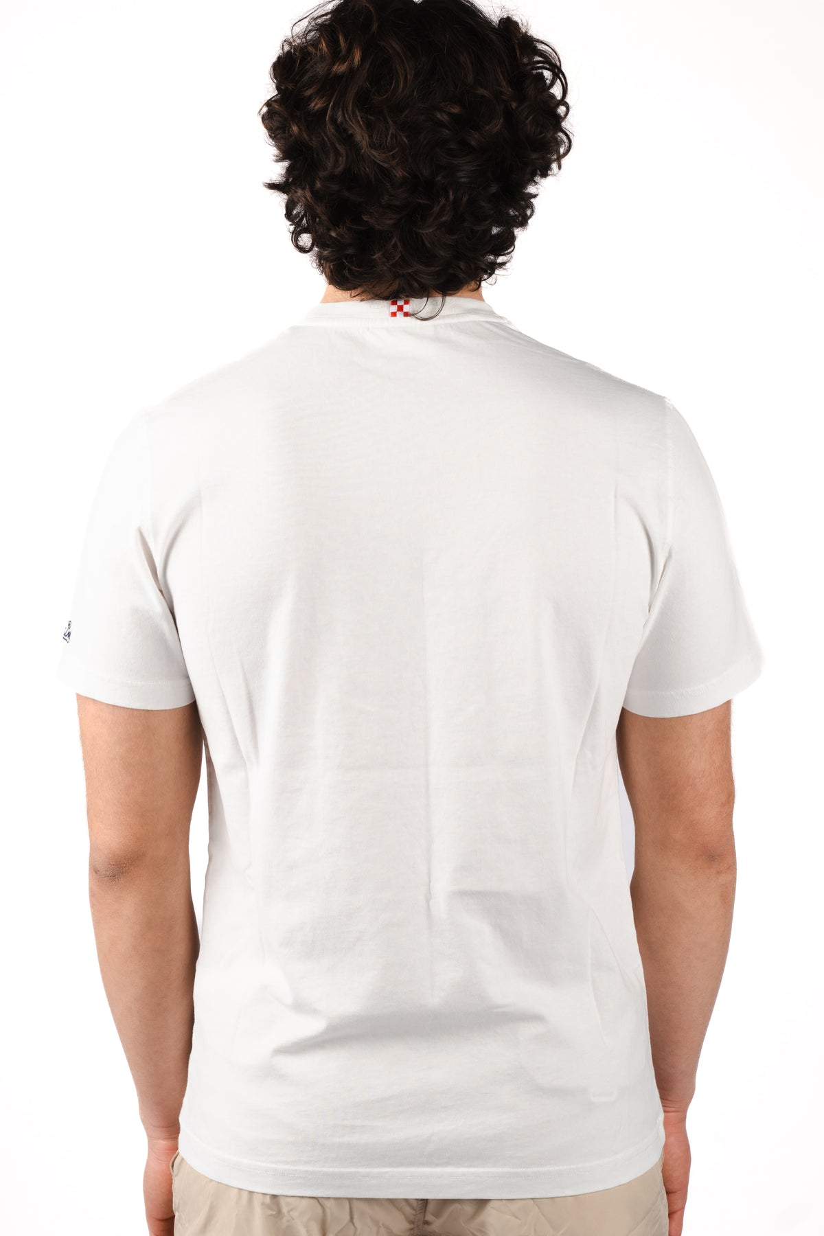 T-shirt Portofino bianca con ricamo Solito posto solito Gin POT0001 04526L MC2 SAINT BARTH 