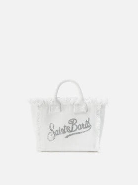Borsa Vanity mini in canvas con strass VAMI001 02571L MC2 SAINT BARTH 