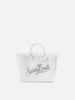 Canvas mini Vanity Bag with rhinestones