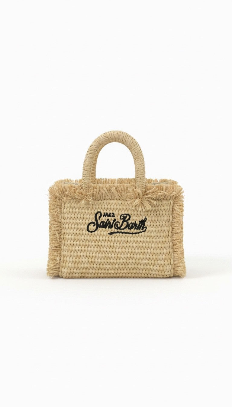 Borsa Vanity micro effetto paglia VAMI015 00421L MC2 SAINT BARTH 