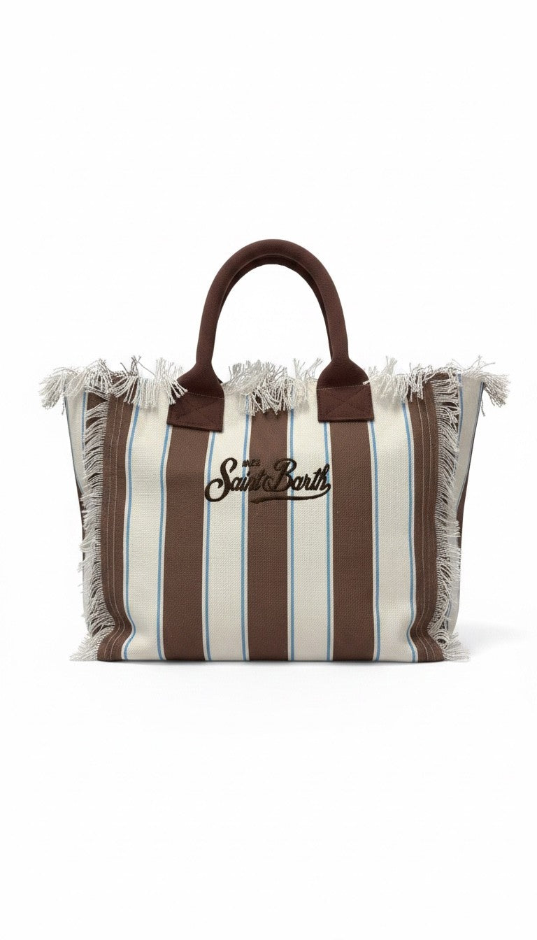 Borsa a spalla Vanity in canvas VANI001 02597L MC2 SAINT BARTH 
