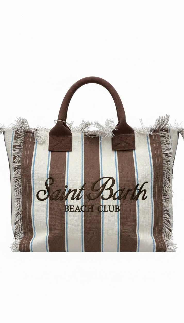 Borsa a spalla Vanity in canvas VANI001 02597L MC2 SAINT BARTH 