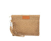 Mini pochette in rafia