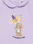 Abito neonato con stampa MDY01BLFA06 51683 MOSCHINO BABY 