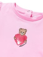 T-shirt con stampa Teddy Bear con cuore MLM02BLBA00 51473 MOSCHINO BABY 