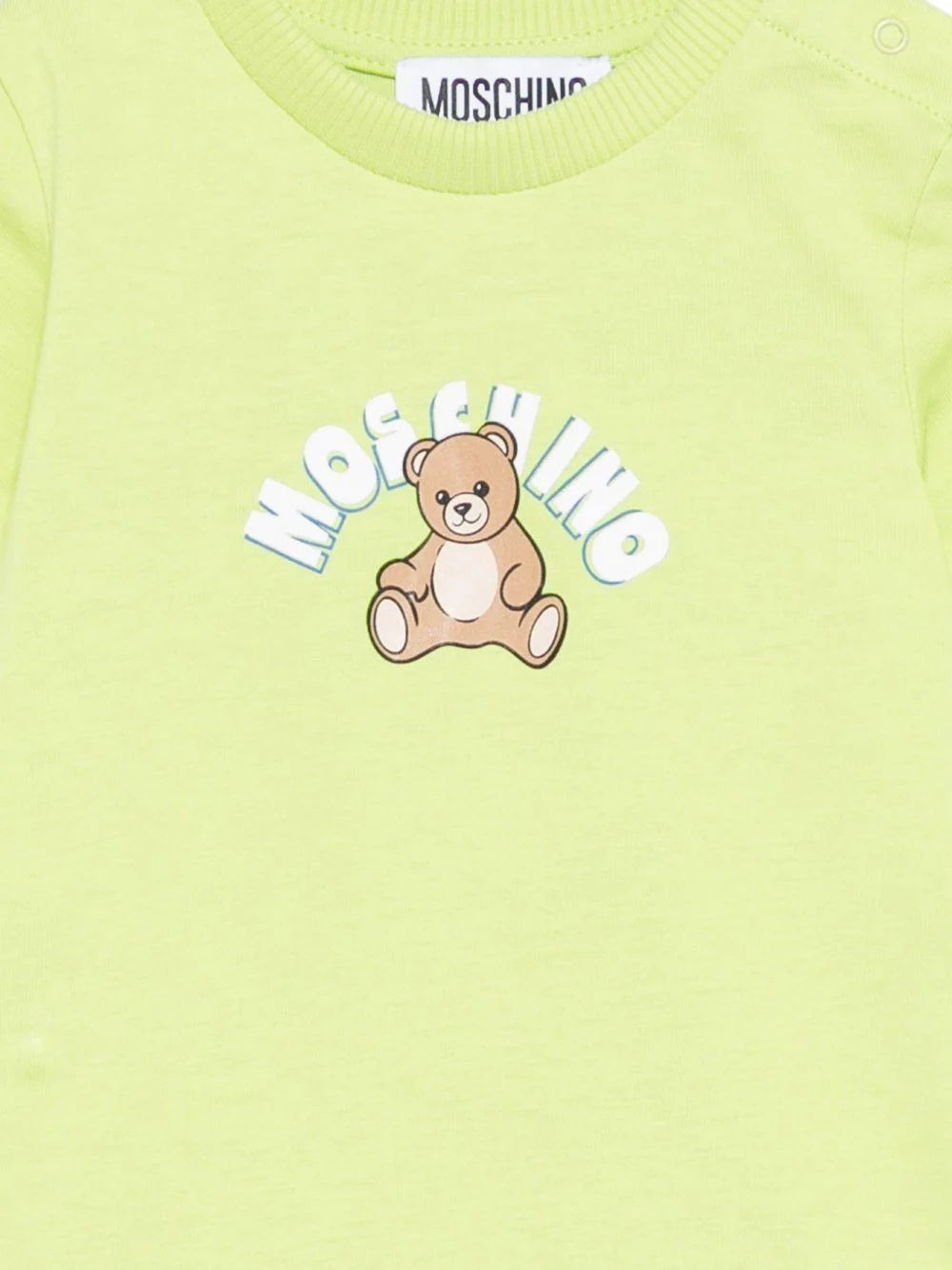 Tutina per neonati con Teddy Bear MTY022LAA01 30355 MOSCHINO BABY 