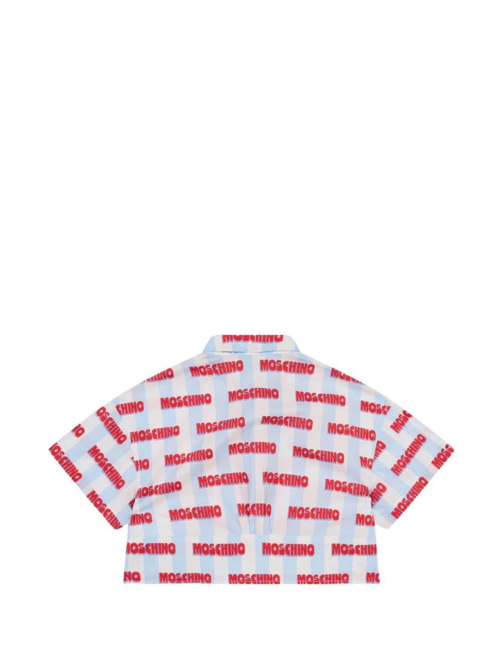 Camicia con motivo a righe HAC021LLB60 83678 MOSCHINO KID 