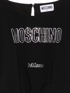 Top Moschino Kids con dettaglio logo HAM04BLBA10 60100 MOSCHINO KID 