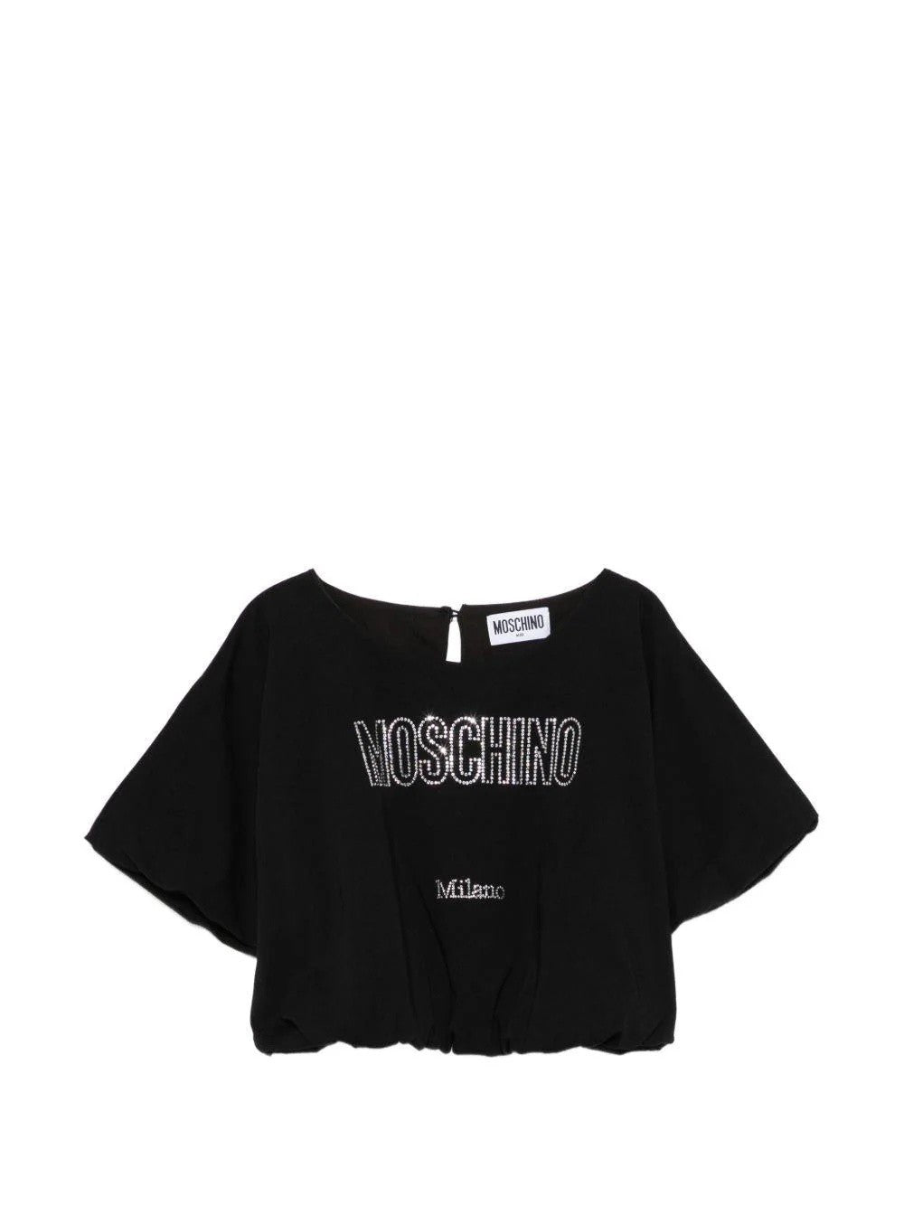 Top Moschino Kids con dettaglio logo HAM04BLBA10 60100 MOSCHINO KID 
