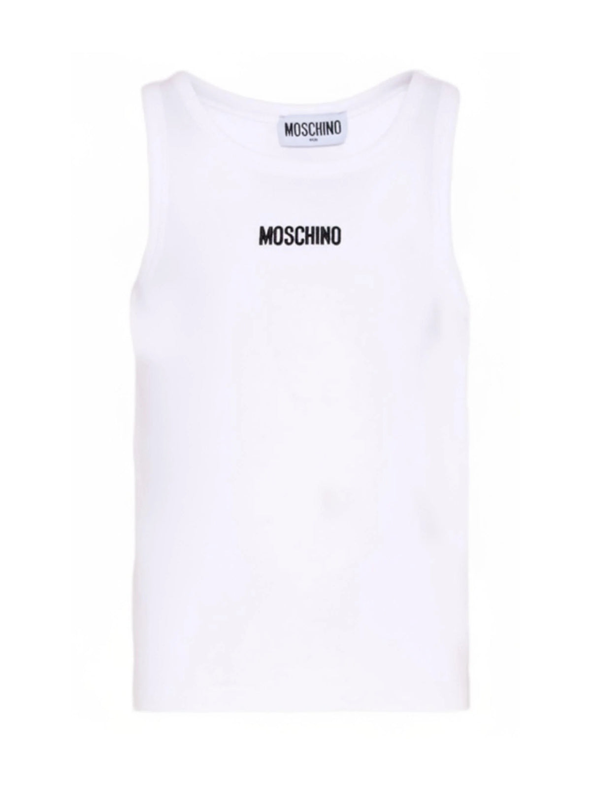 Canotta con logo sul davanti HAM06MLBA39 10101A MOSCHINO KID 
