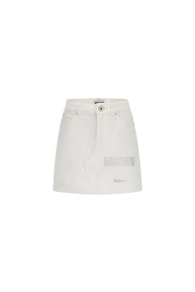 Minigonna in denim HBJ03MLSC00 10101A MOSCHINO KID 