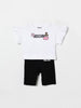 Coordinato in cotone con logo