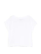 T-shirt con stampa Teddy Bear HDM06XLFA06 10101A MOSCHINO KID 