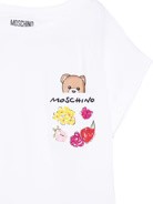 T-shirt con stampa Teddy Bear HDM06XLFA06 10101A MOSCHINO KID 