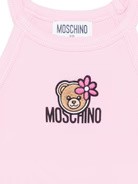 Top con stampa Teddy Bear con fiore HDM06ZLBA39 51473A MOSCHINO KID 