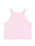 Top con stampa Teddy Bear con fiore HDM06ZLBA39 51473A MOSCHINO KID 