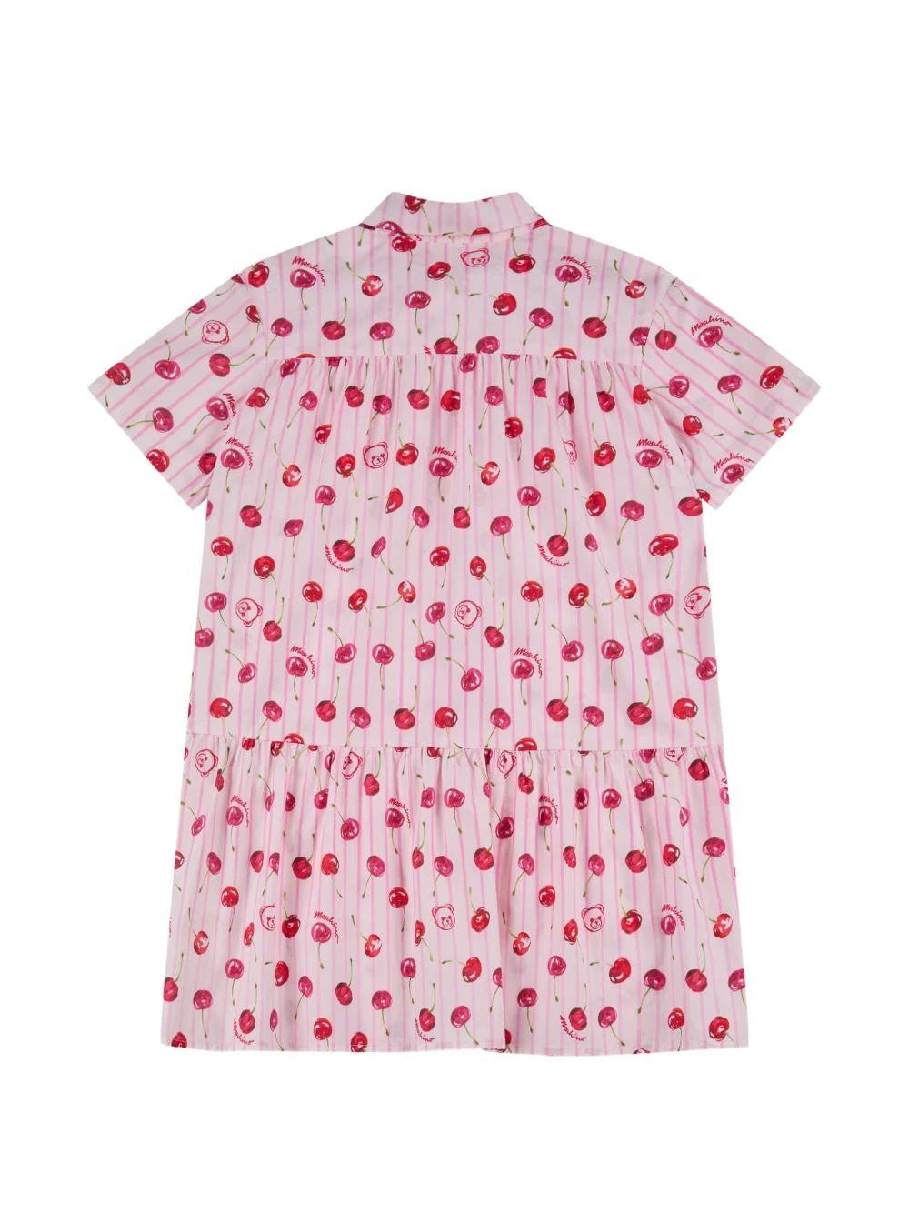 Abito con motivo righe HDV0HGLLB67 83658 MOSCHINO KID 