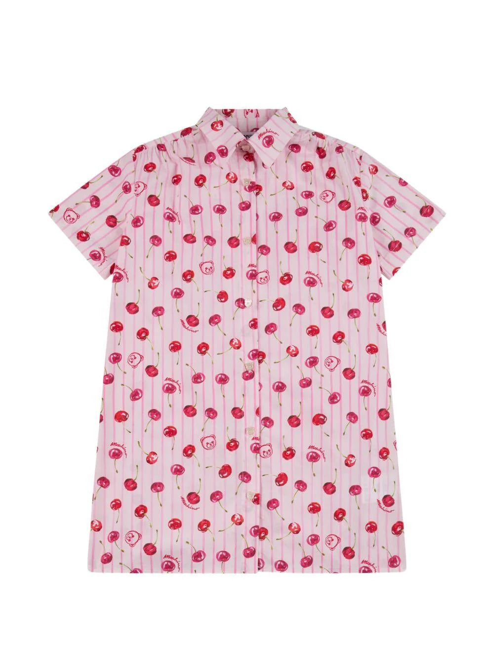Abito con motivo righe HDV0HGLLB67 83658 MOSCHINO KID 