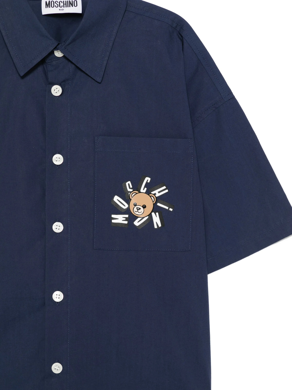 Camicia con taschino HUC01WLLA10 40016A MOSCHINO KID 