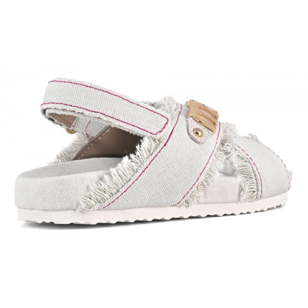 Bio sandal kid recycled canvas MUSK631002K RWBEI MOU 