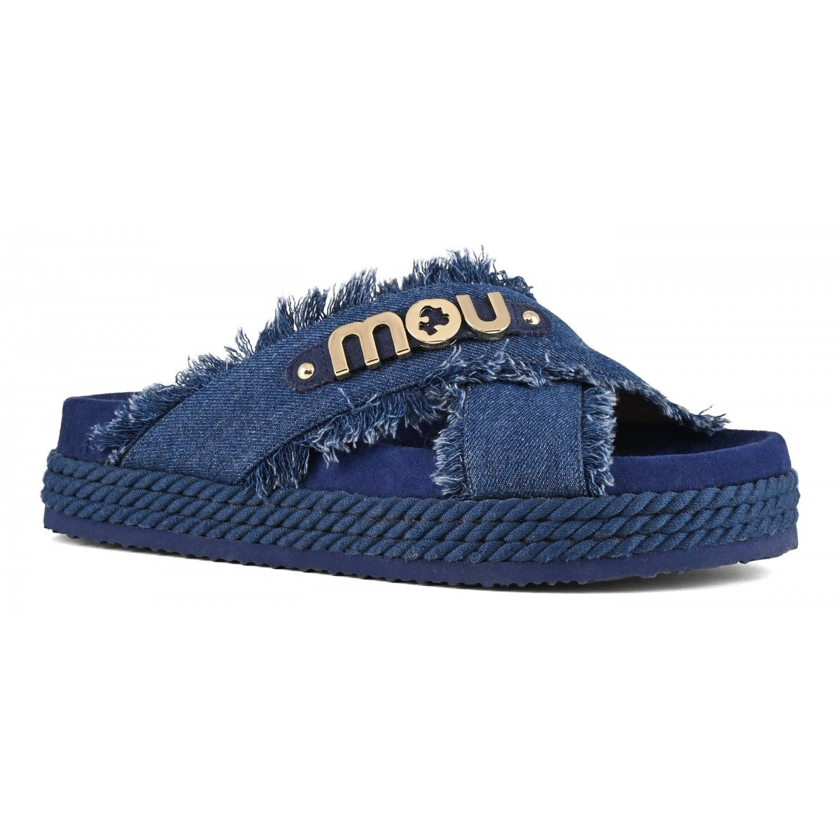 Criss-cross sandal denim MUSW451004K DEN MOU 
