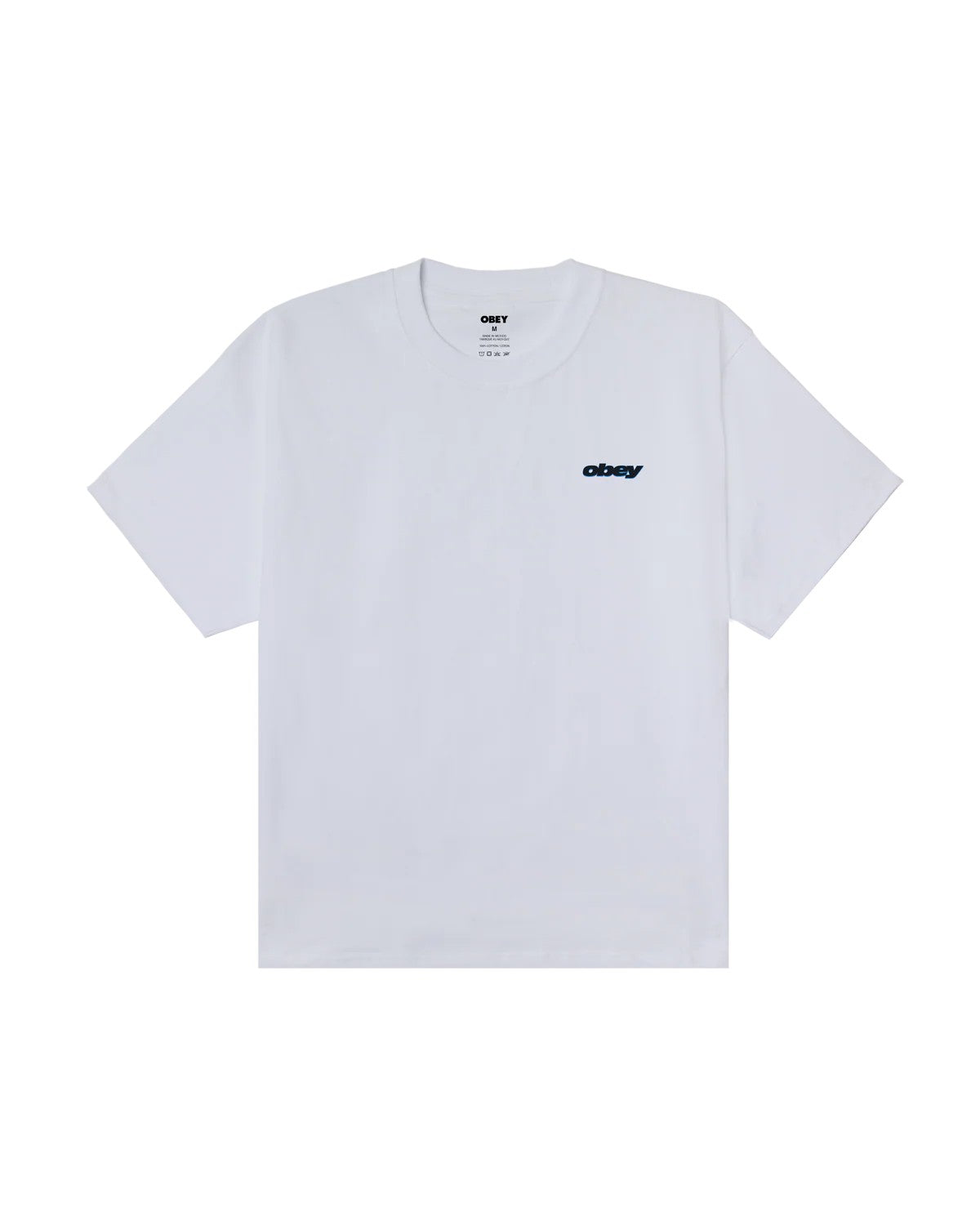 Lips heavyweight t-shirt 168024359 WHT OBEY 