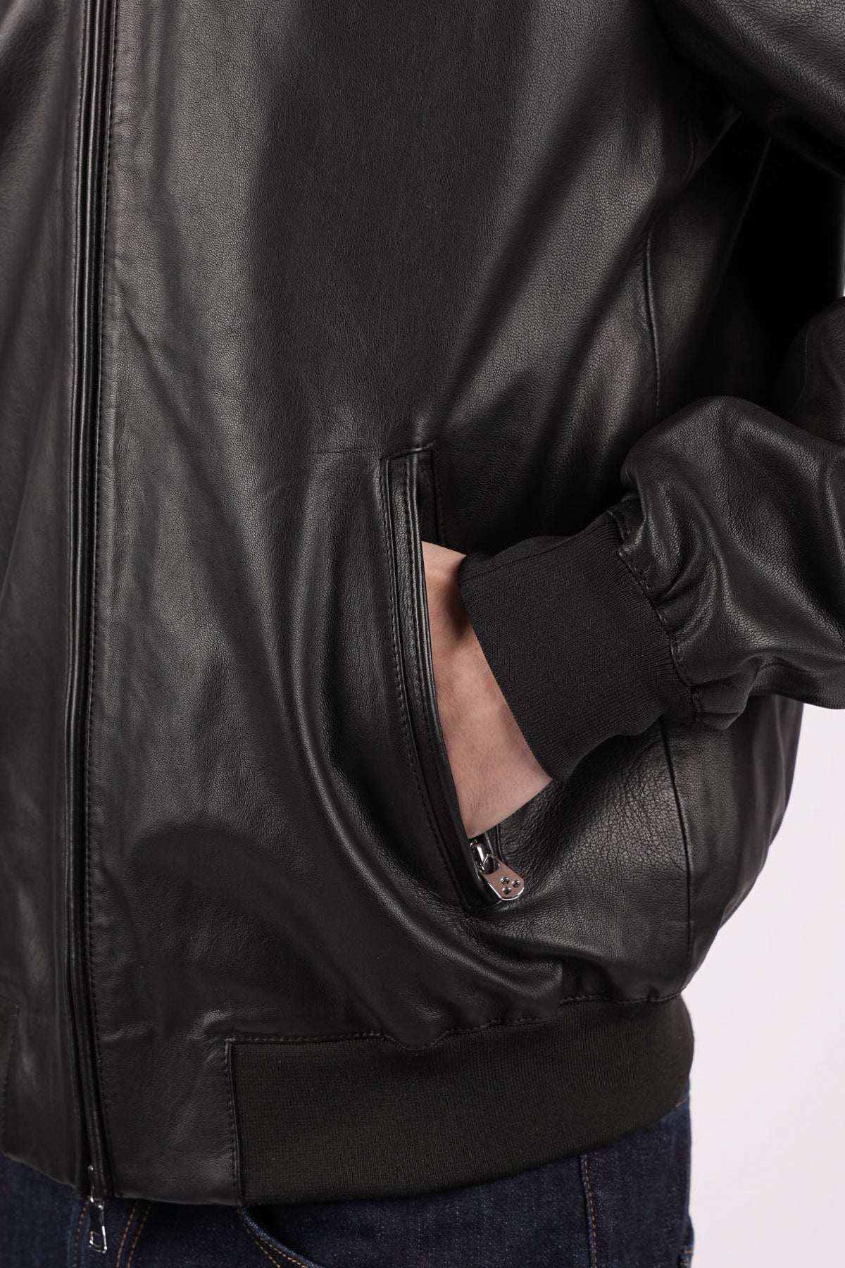 Giacca in pelle PEU5411 NER PEUTEREY 