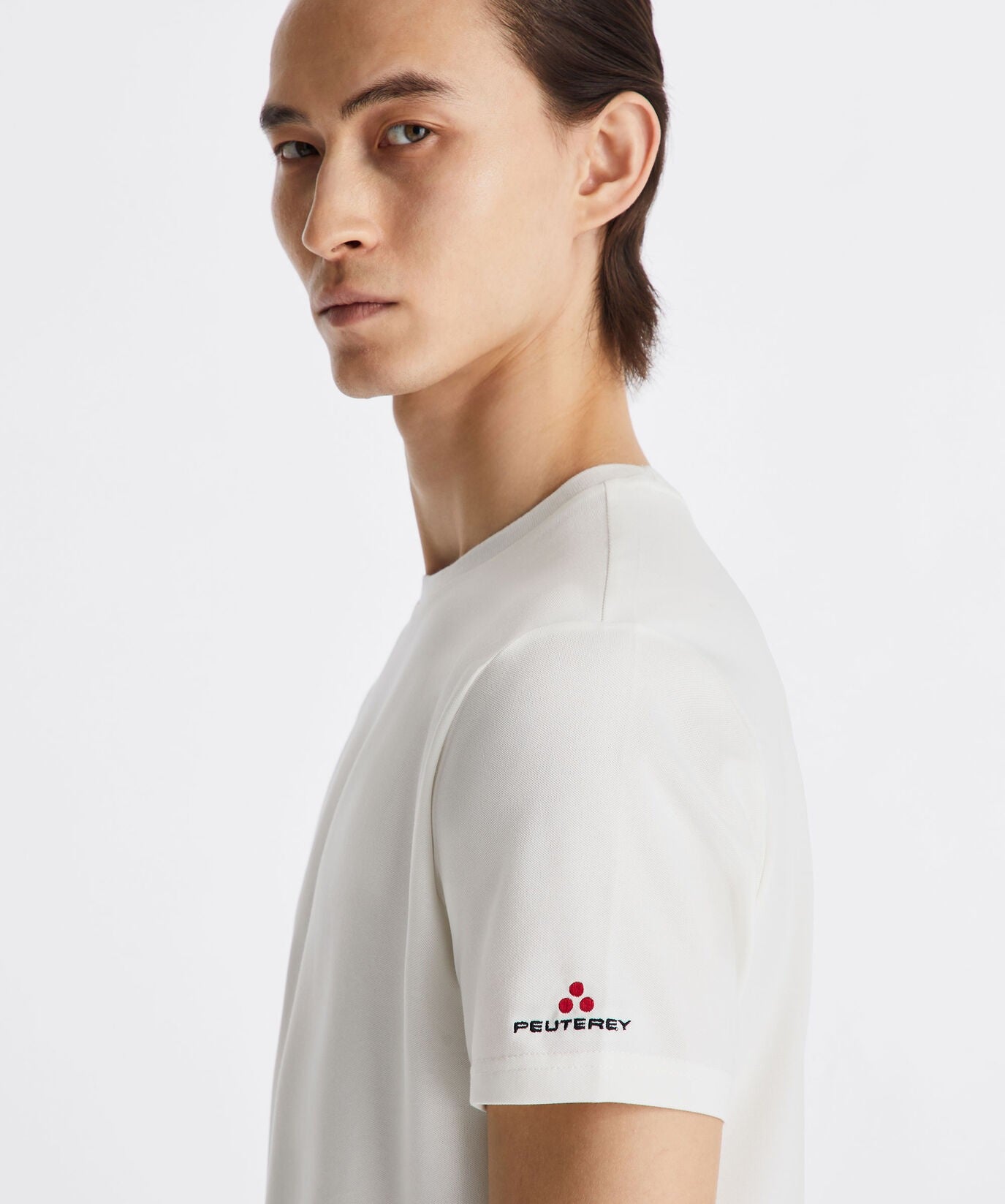 Zole 02 T-shirt in piquet stretch di cotone e seta PEU5470 730 PEUTEREY 