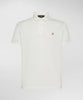 Mezzola 02 Polo in papyrus stretch cotton piqué