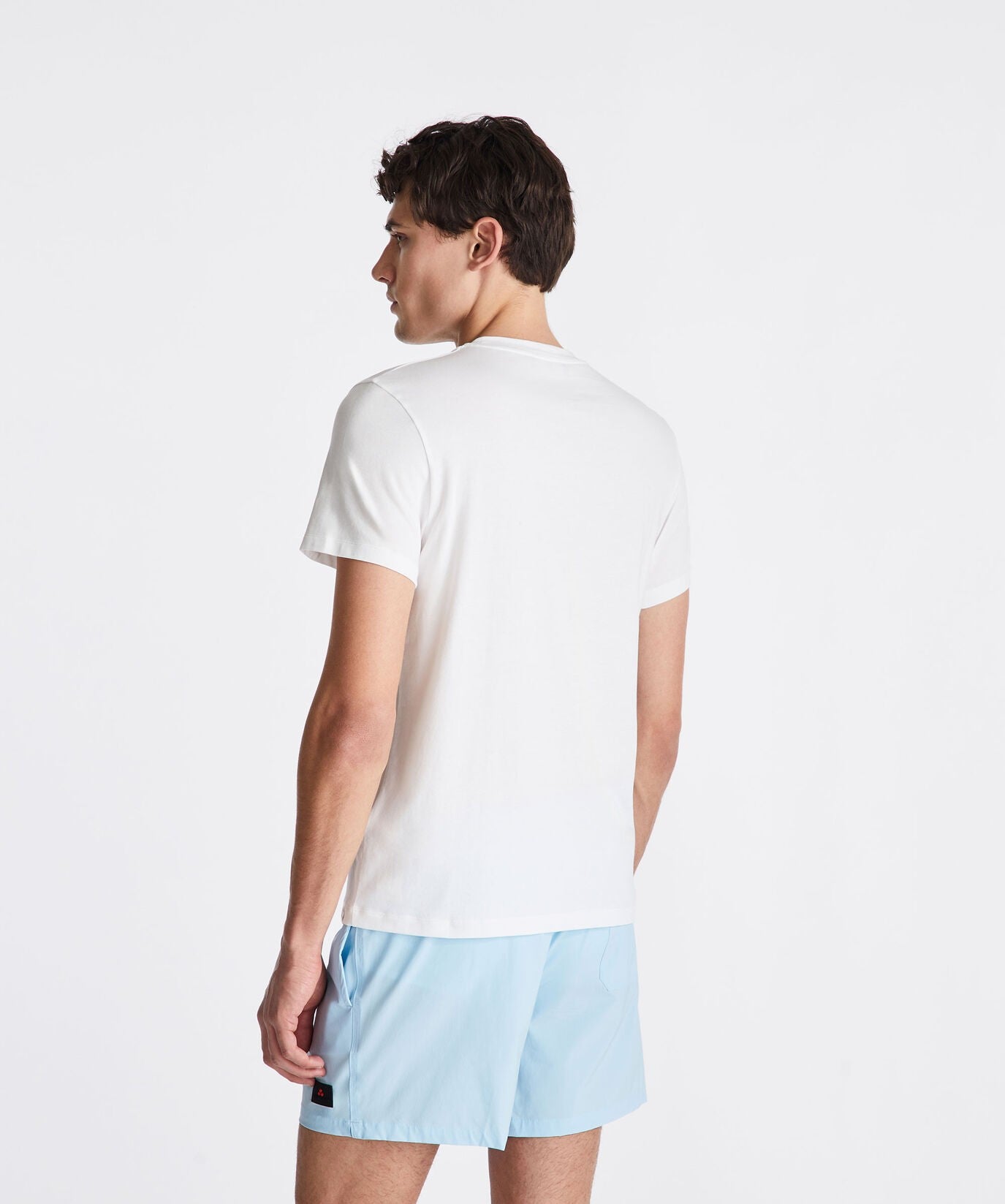 New Sorbus T-shirt in cotone stretch e logo stampato PEU5848 730 PEUTEREY 