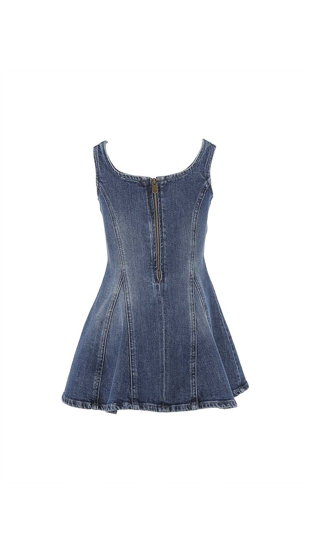 Mini Abito in Denim con Applicazioni Floreali KFAB051CDS061 D814A PINKO 