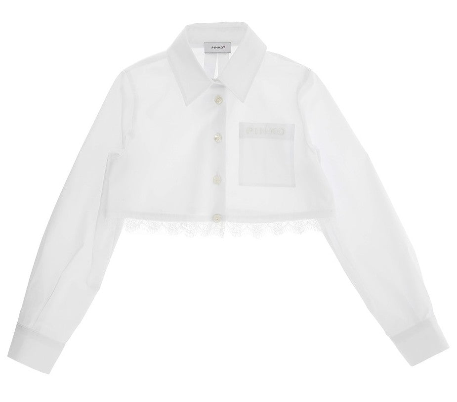 Camicia cropped Pinko kids KFCA0310CA027 0065 PINKO 