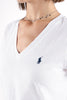 T-shirt con scollo a V
