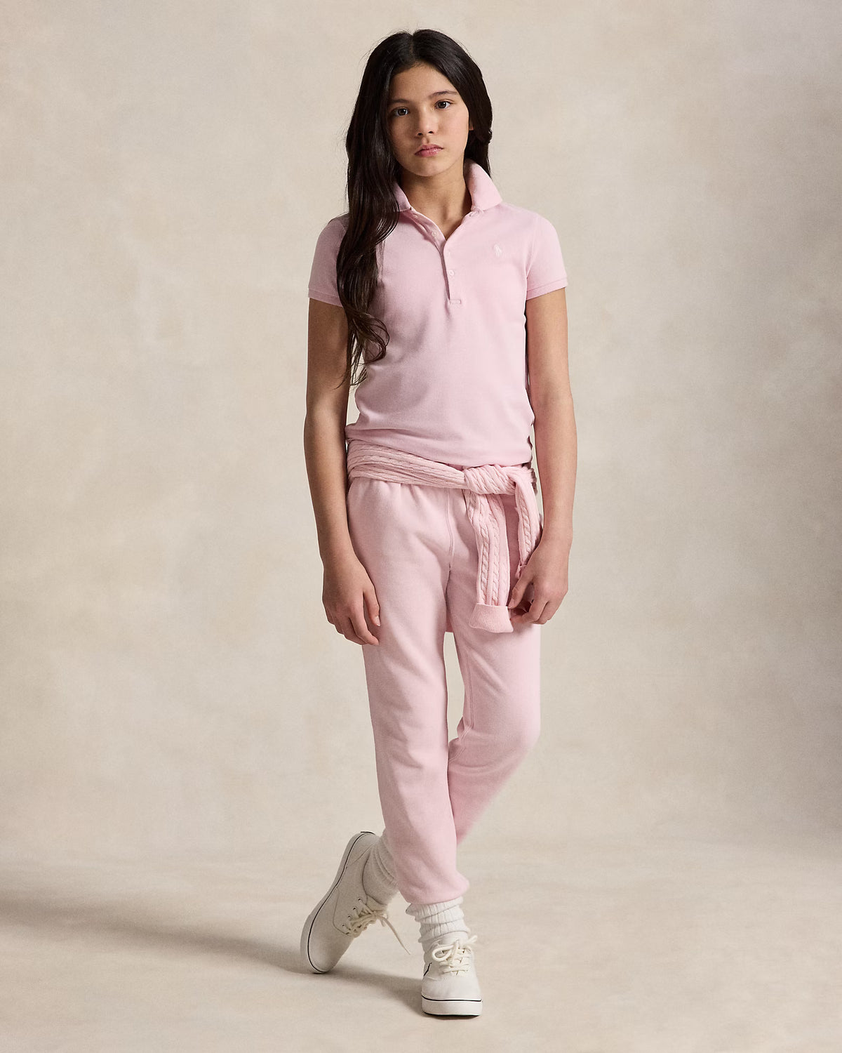 Polo in piqué di cotone stretch 313573242 011 POLO RALPH LAUREN 