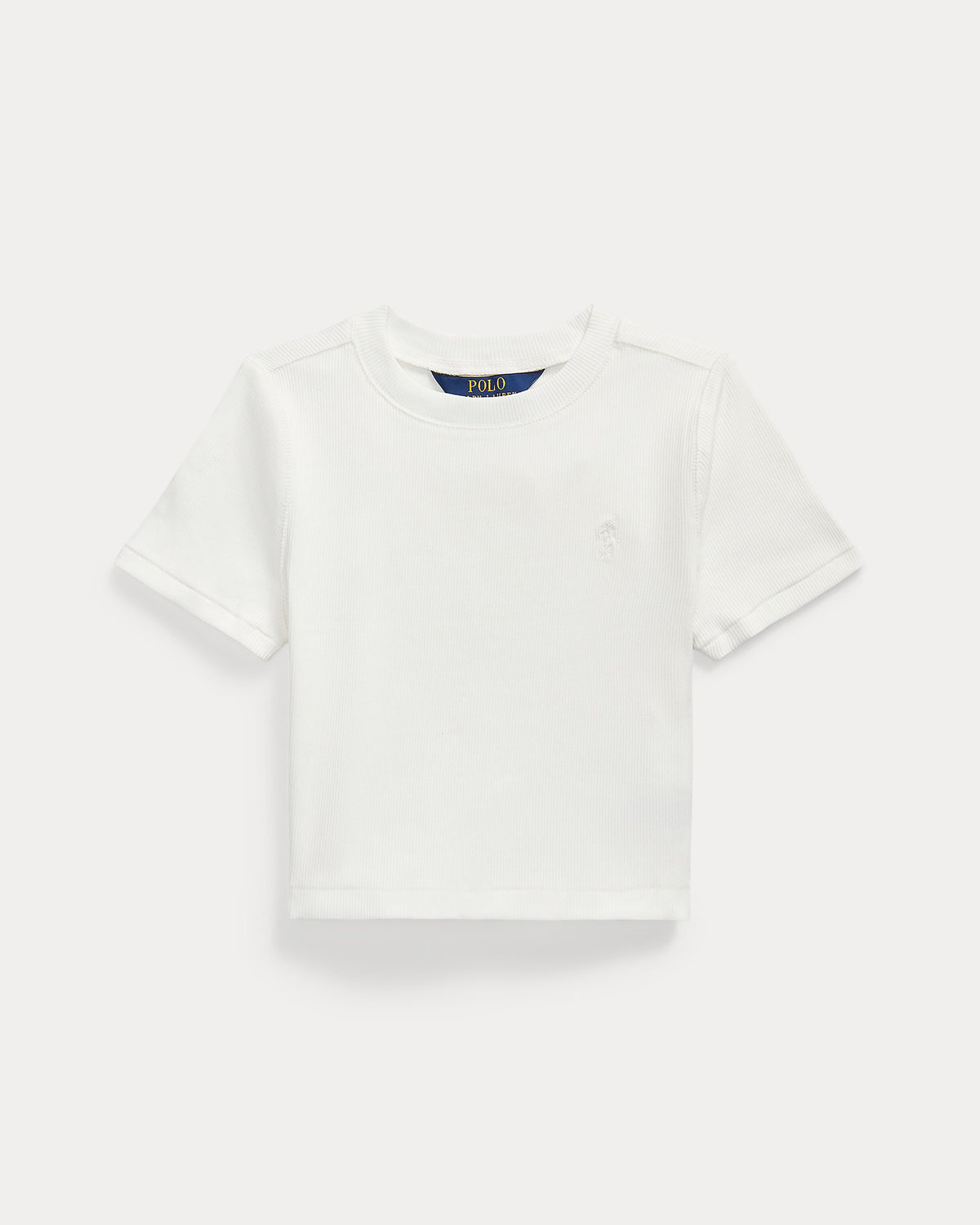 Maglietta squadrata a coste 313A96144 001 POLO RALPH LAUREN 