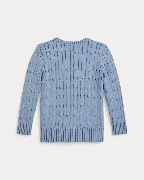 Maglia in cotone a trecce 322702674 511 POLO RALPH LAUREN 