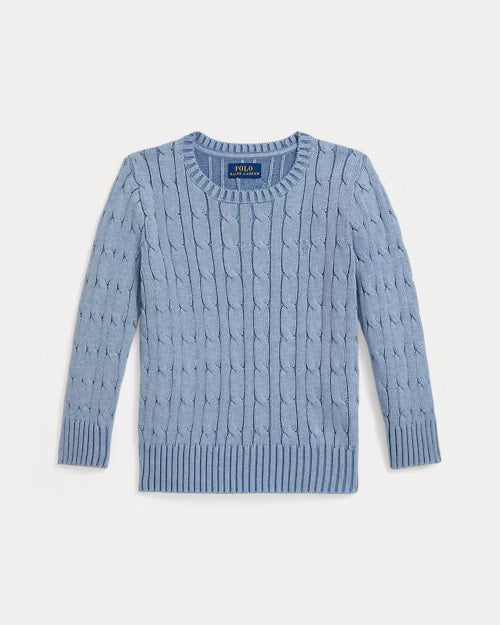 Maglia in cotone a trecce 322702674 511 POLO RALPH LAUREN 