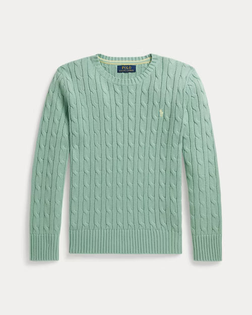 Maglia in cotone a trecce 323702674 505 POLO RALPH LAUREN 