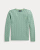 Maglia in cotone a trecce