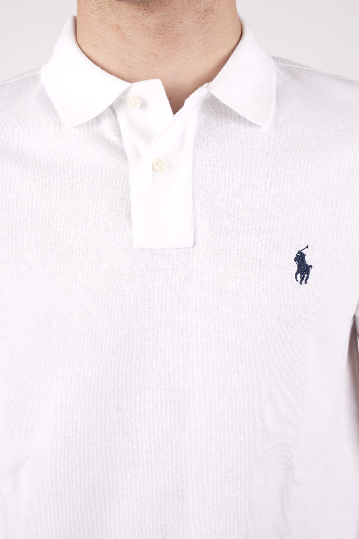 Polo con logo ricamato 710666998 002 POLO RALPH LAUREN 