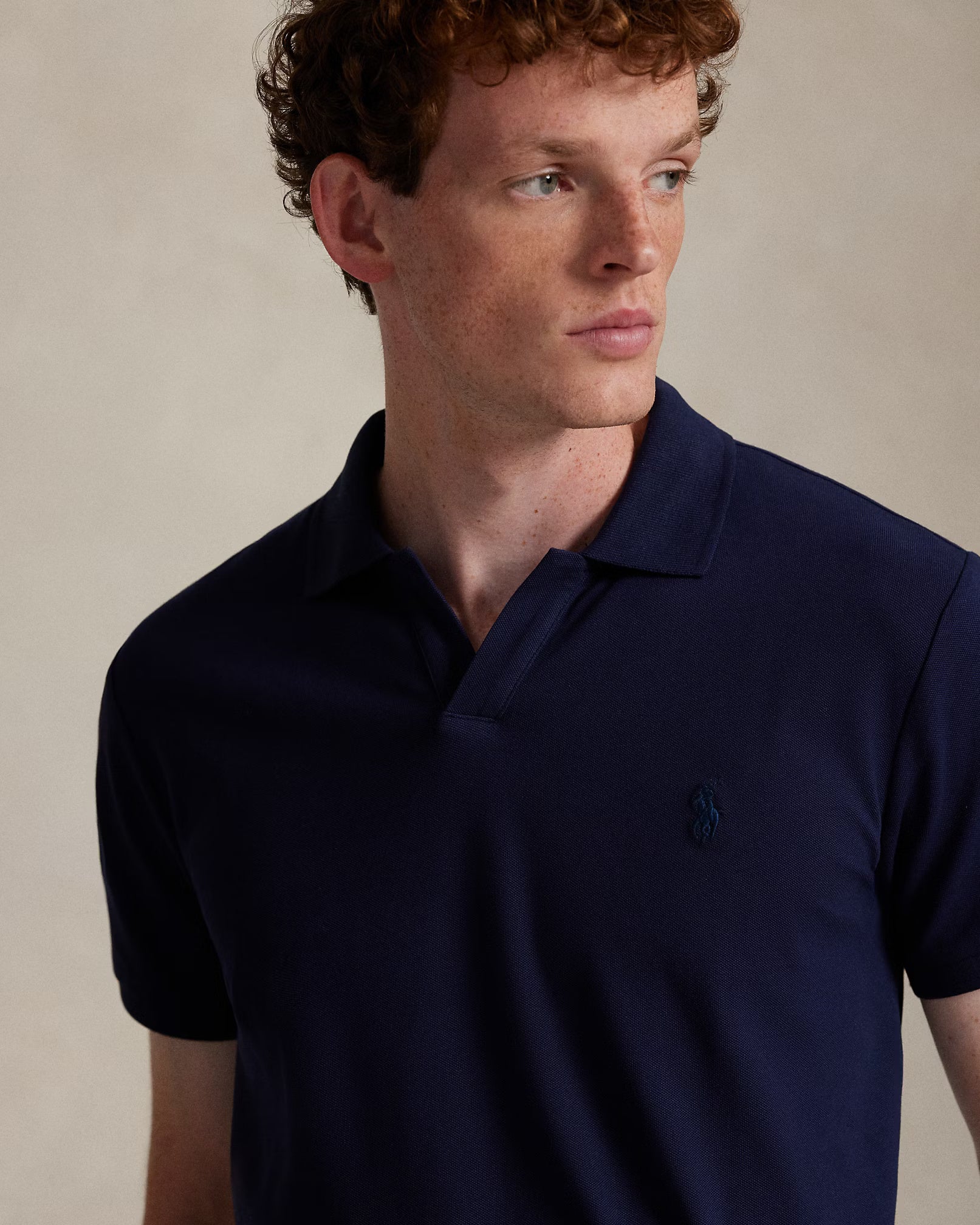 Polo in piqué stretch Custom Slim-Fit 710968951 001 POLO RALPH LAUREN 