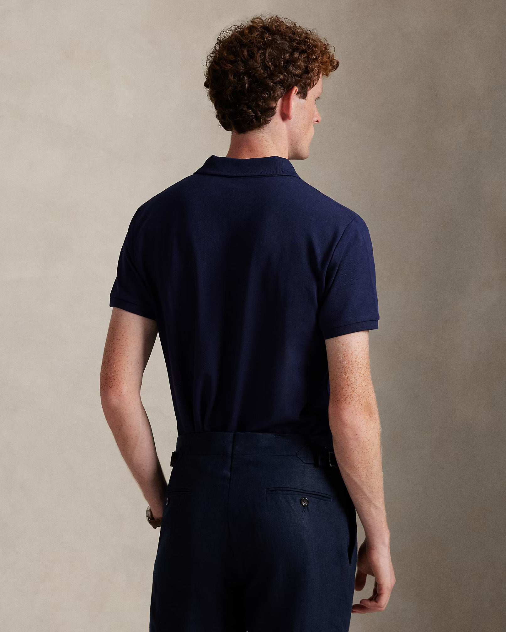 Polo in piqué stretch Custom Slim-Fit 710968951 001 POLO RALPH LAUREN 