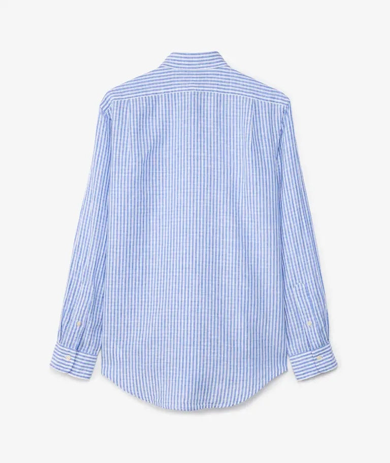 Camicia in lino a righe con pony ricamato 710B16700 001 POLO RALPH LAUREN 