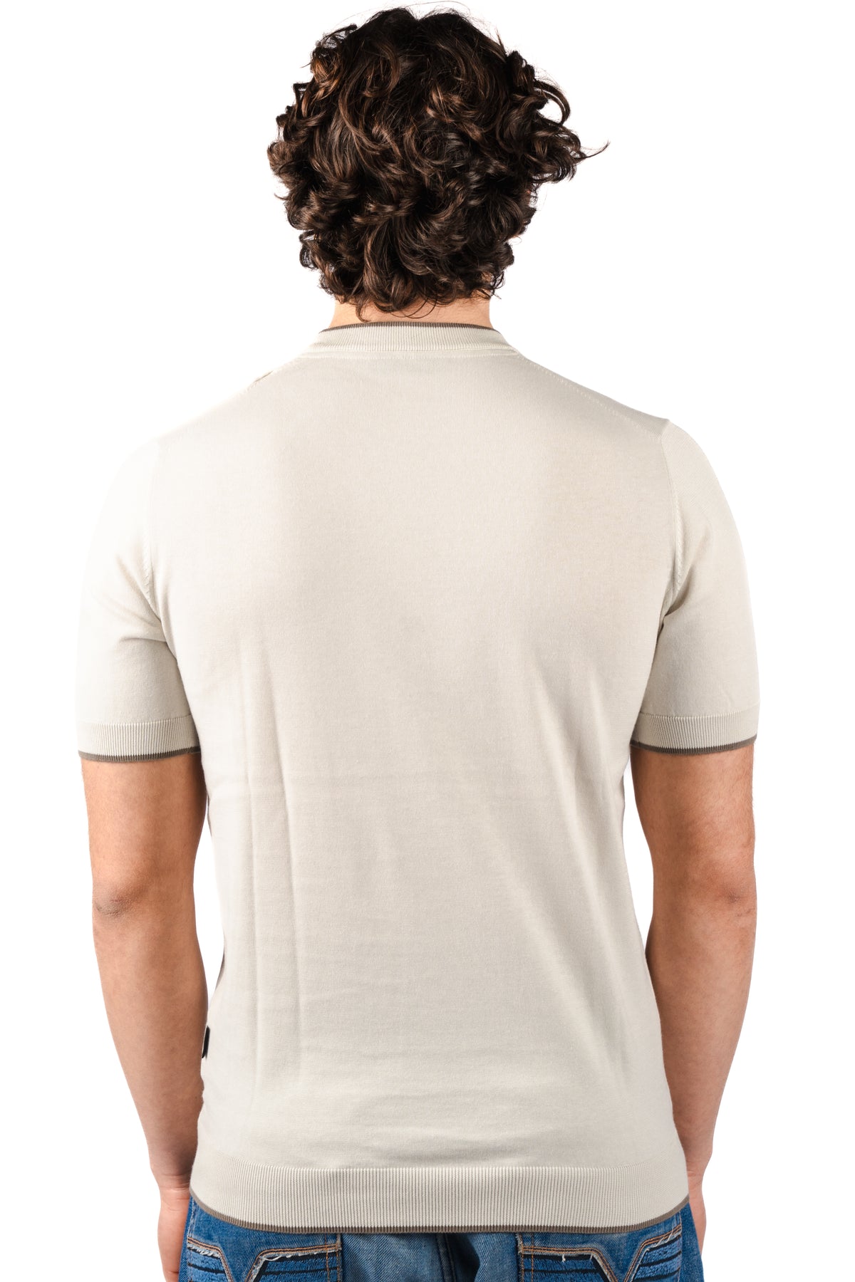 T-shirt con dettagli a contrasto R4064M261 CHALK REFRIGUE 