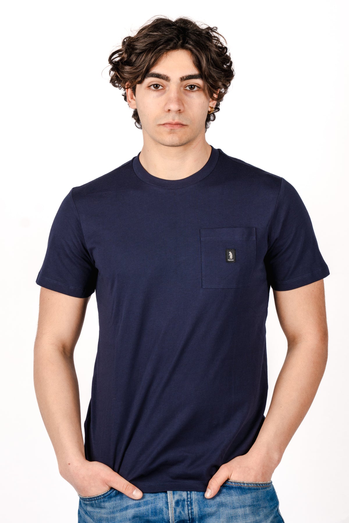 T-shirt icon pocket R4528M261 INK REFRIGUE 