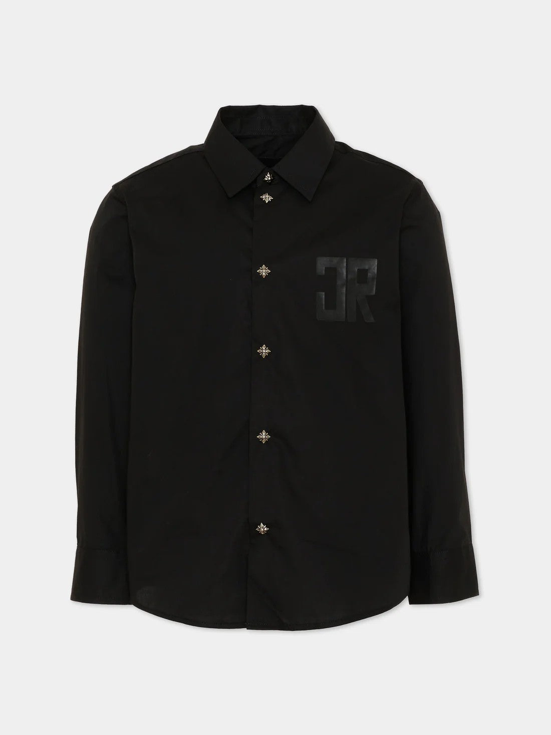 Camicia nera per bambino con logo RBP26029CA BLACK RICHMOND 