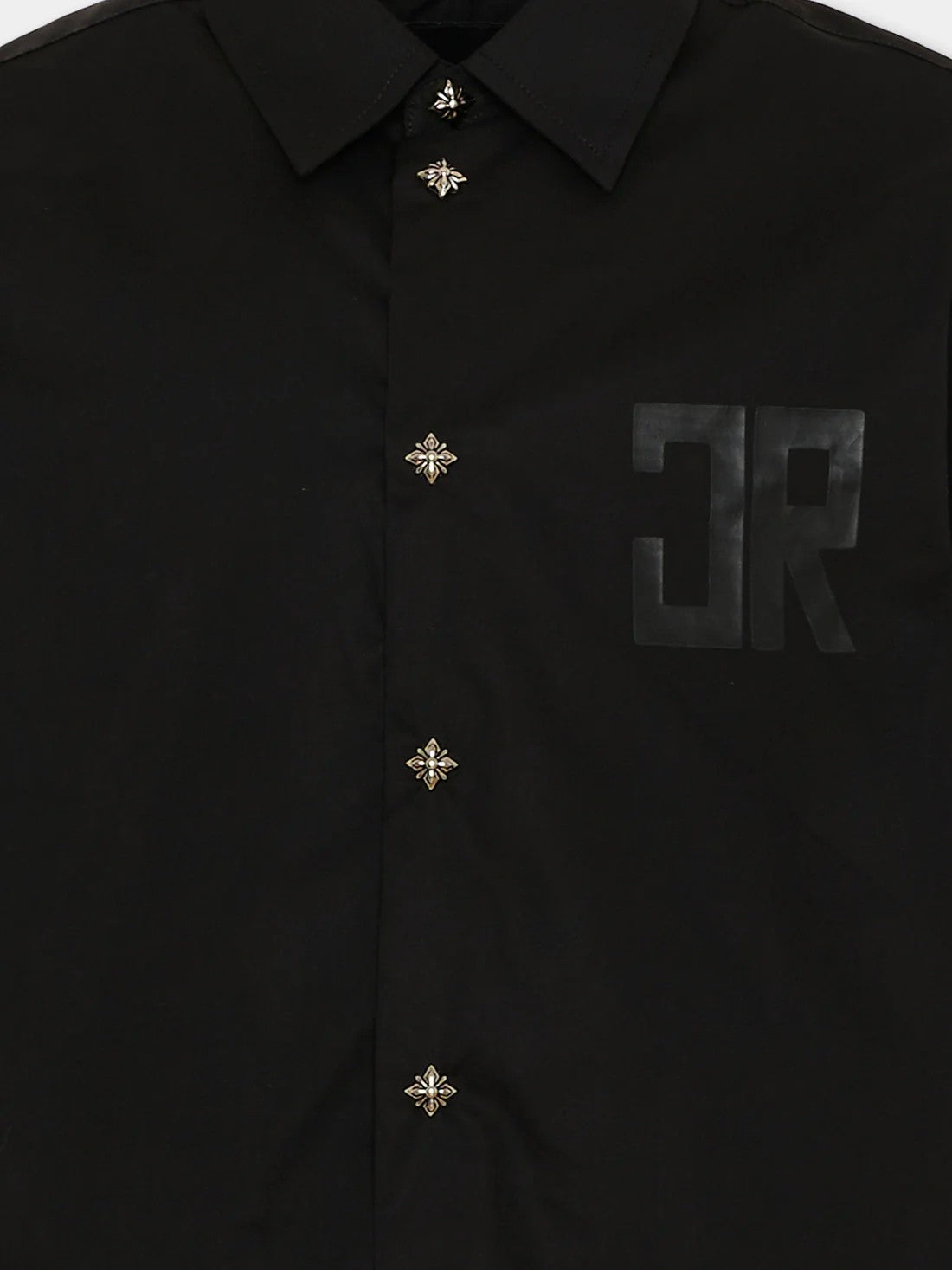 Camicia nera per bambino con logo RBP26029CA BLACK RICHMOND 