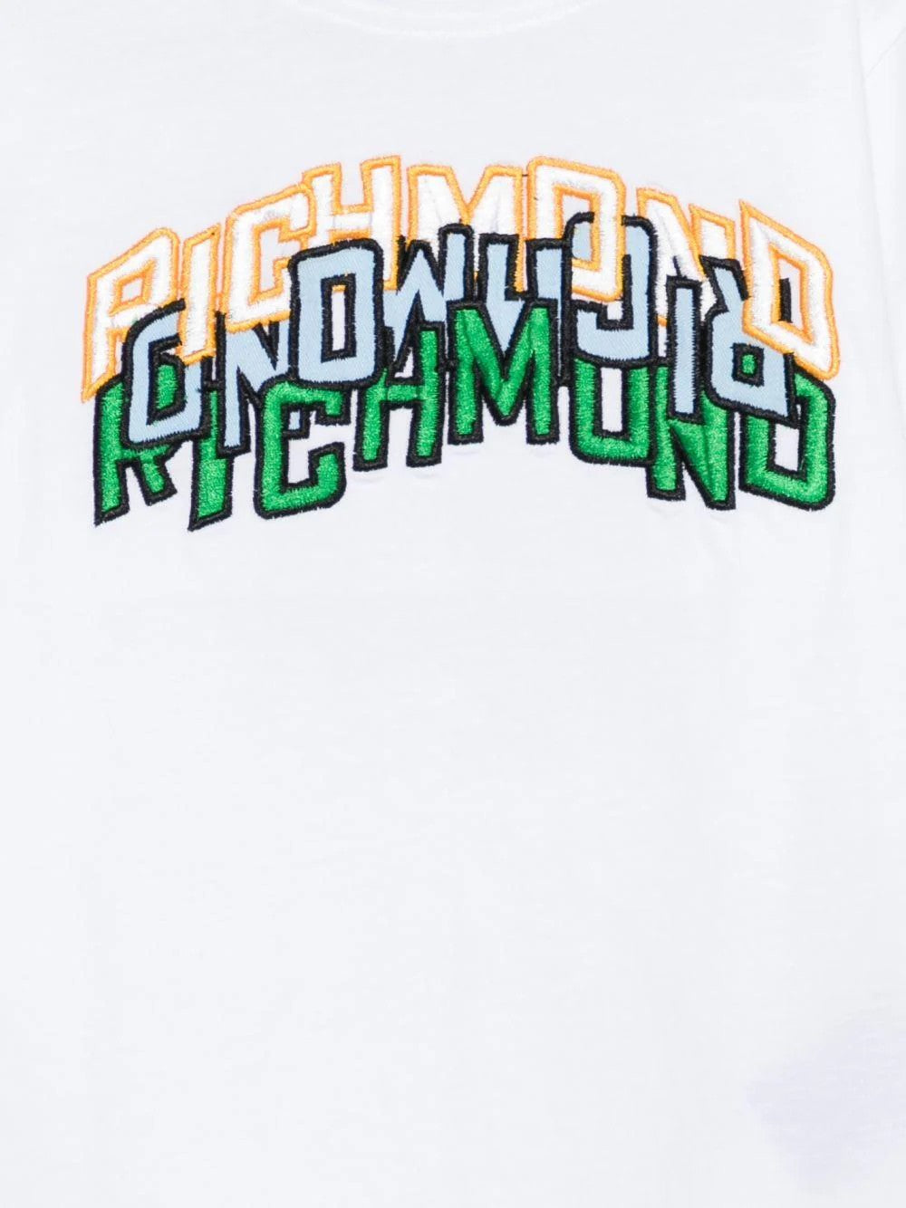 T-shirt con dettaglio logo RBP26045TS WHITE RICHMOND 